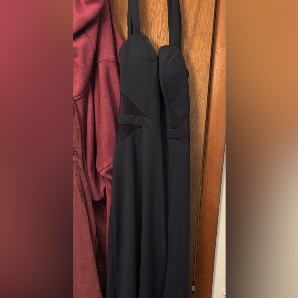 PromGirl Navy Blue Maxi Dress